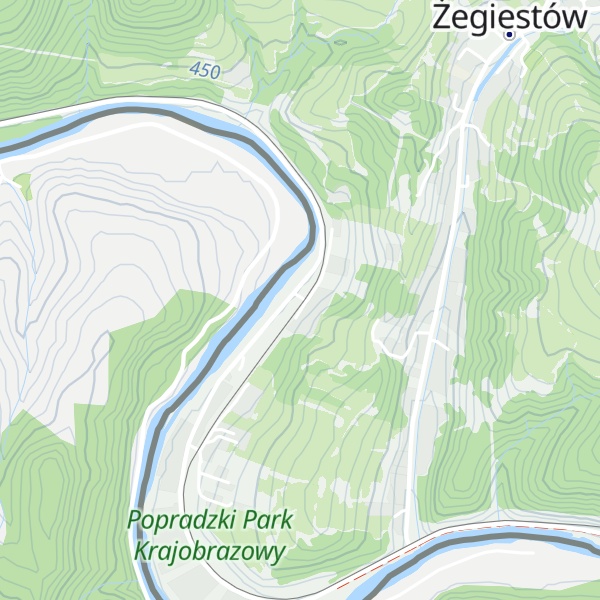 Map of Żegiestów Żw1