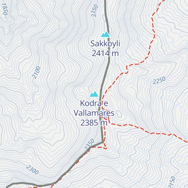 Map of Kodra e Vallamarës