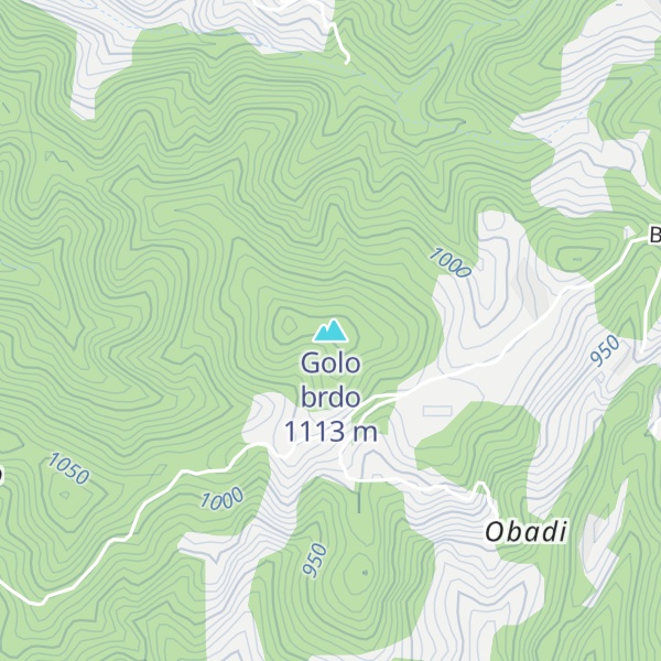 Map of Golo brdo
