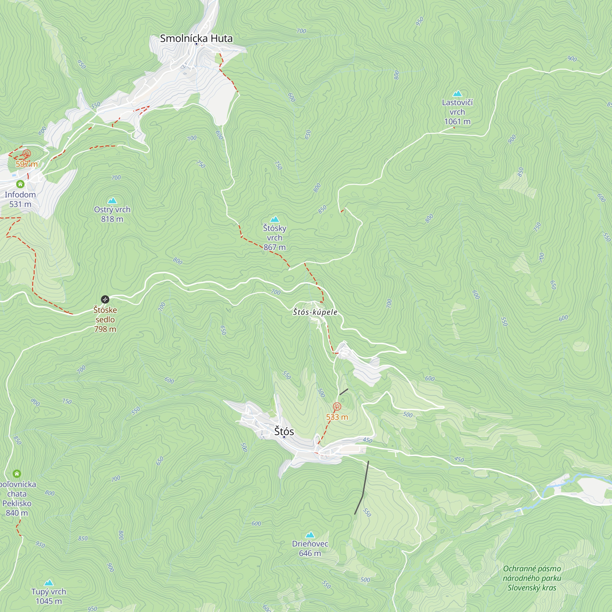 Polianka map
