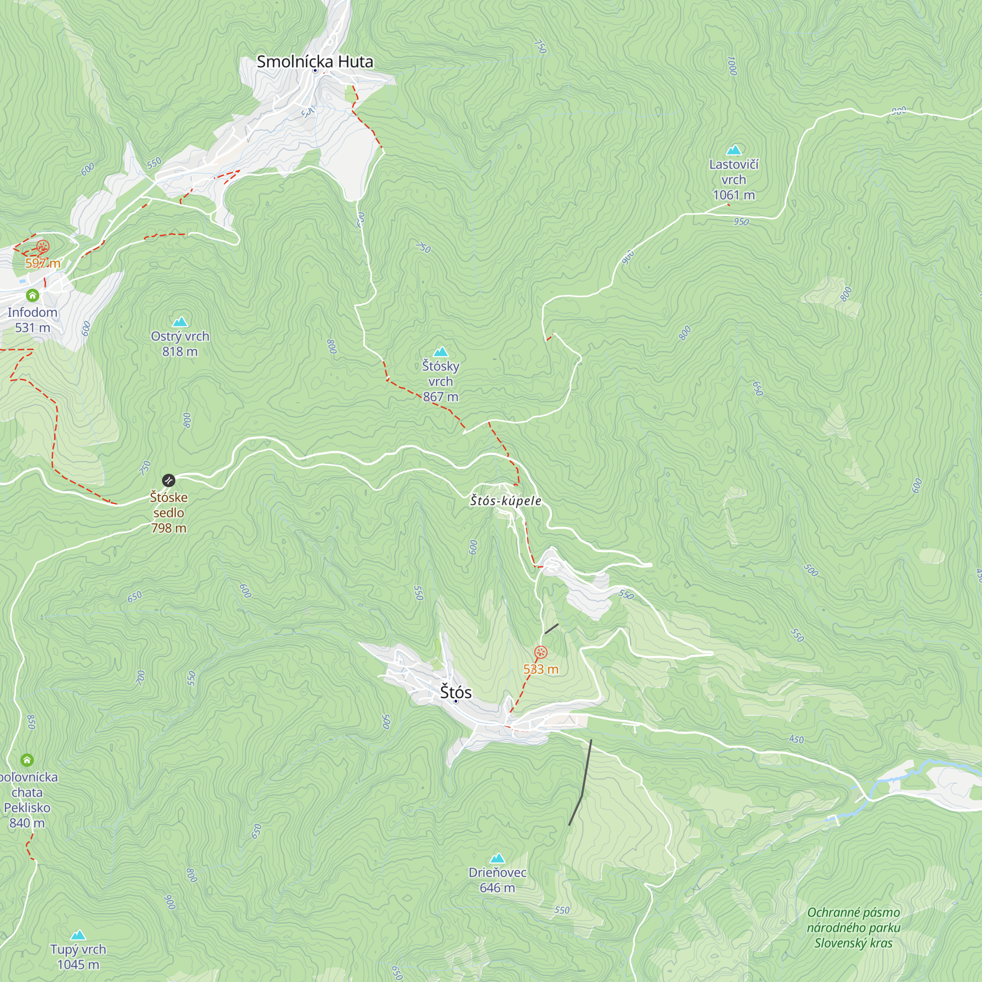 Polianka map