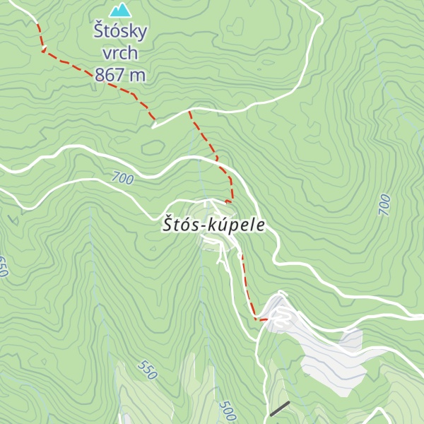 Map of Kúpeľná vila