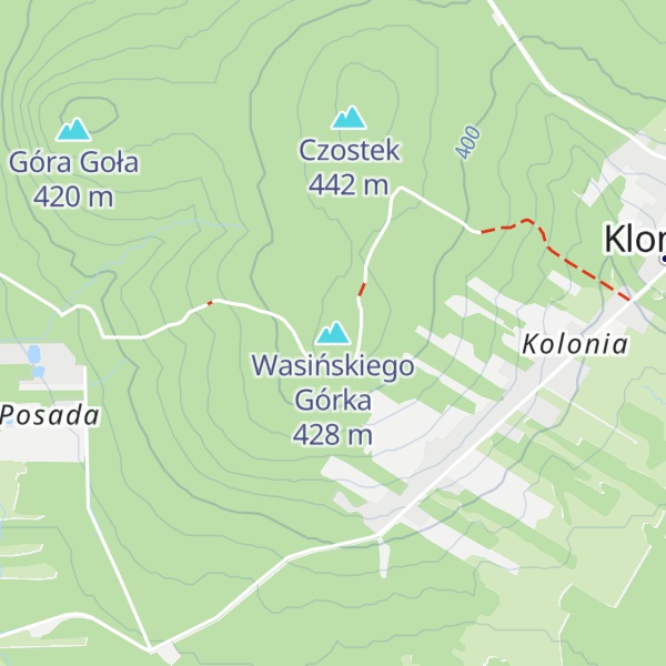 Map of Wasińskiego Górka