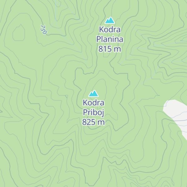 Map of Kodra Priboj