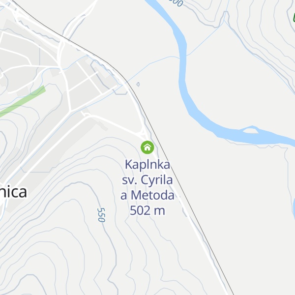 Map of Kaplnka sv. Cyrila a Metoda
