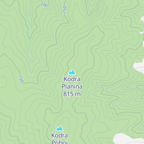 Map of Kodra Planina