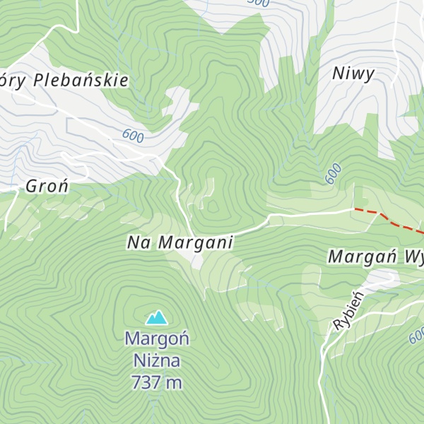 Map of Kania Góra