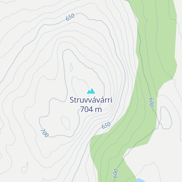 Map of Struvvávárri