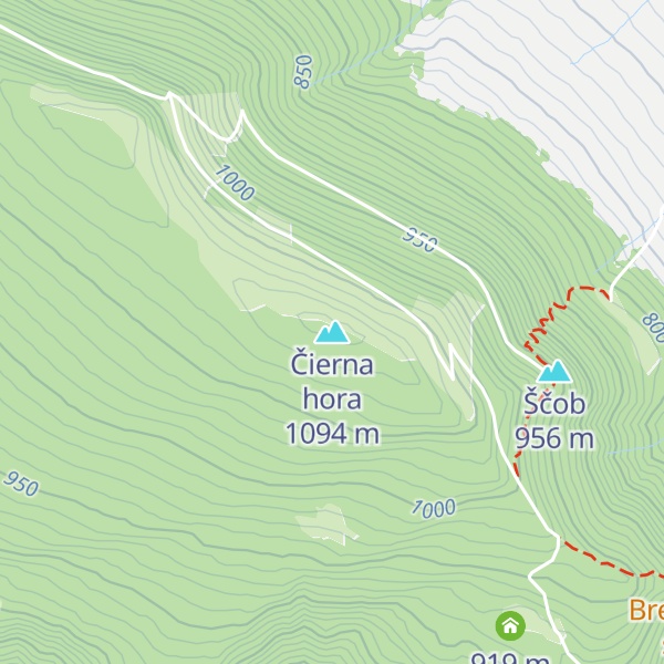 Map of Čierna hora