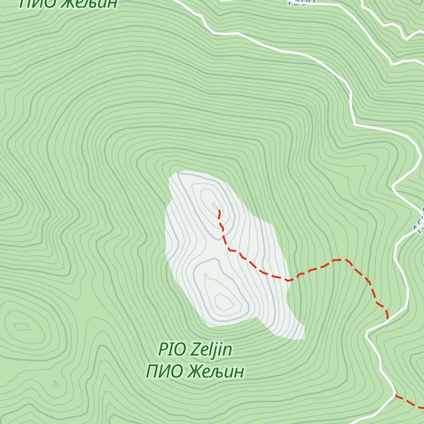 Map of Željin