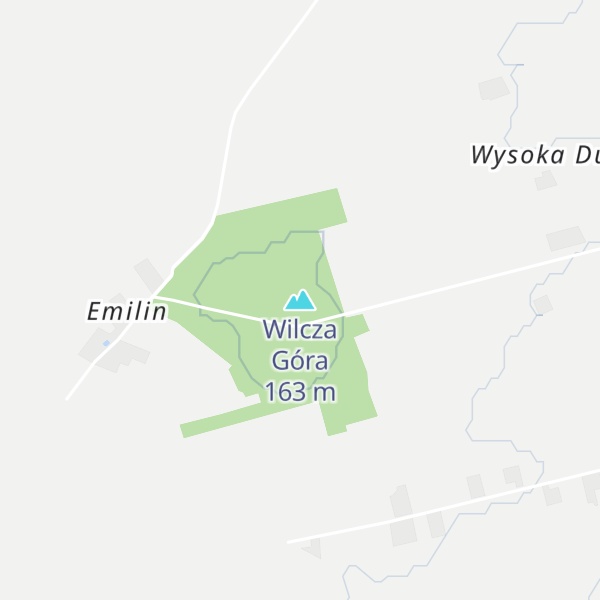 Map of Wilcza Góra