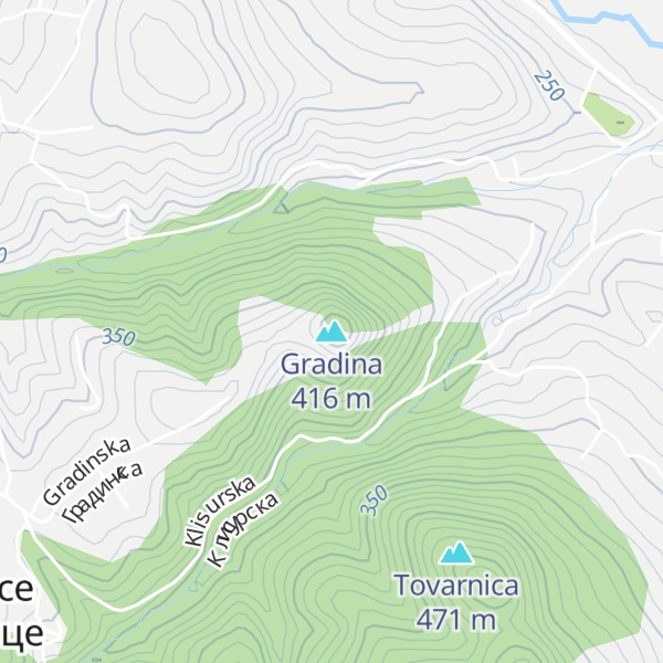 Map of Gradina