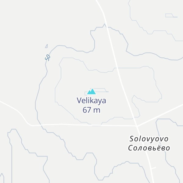 Map of Velikaya