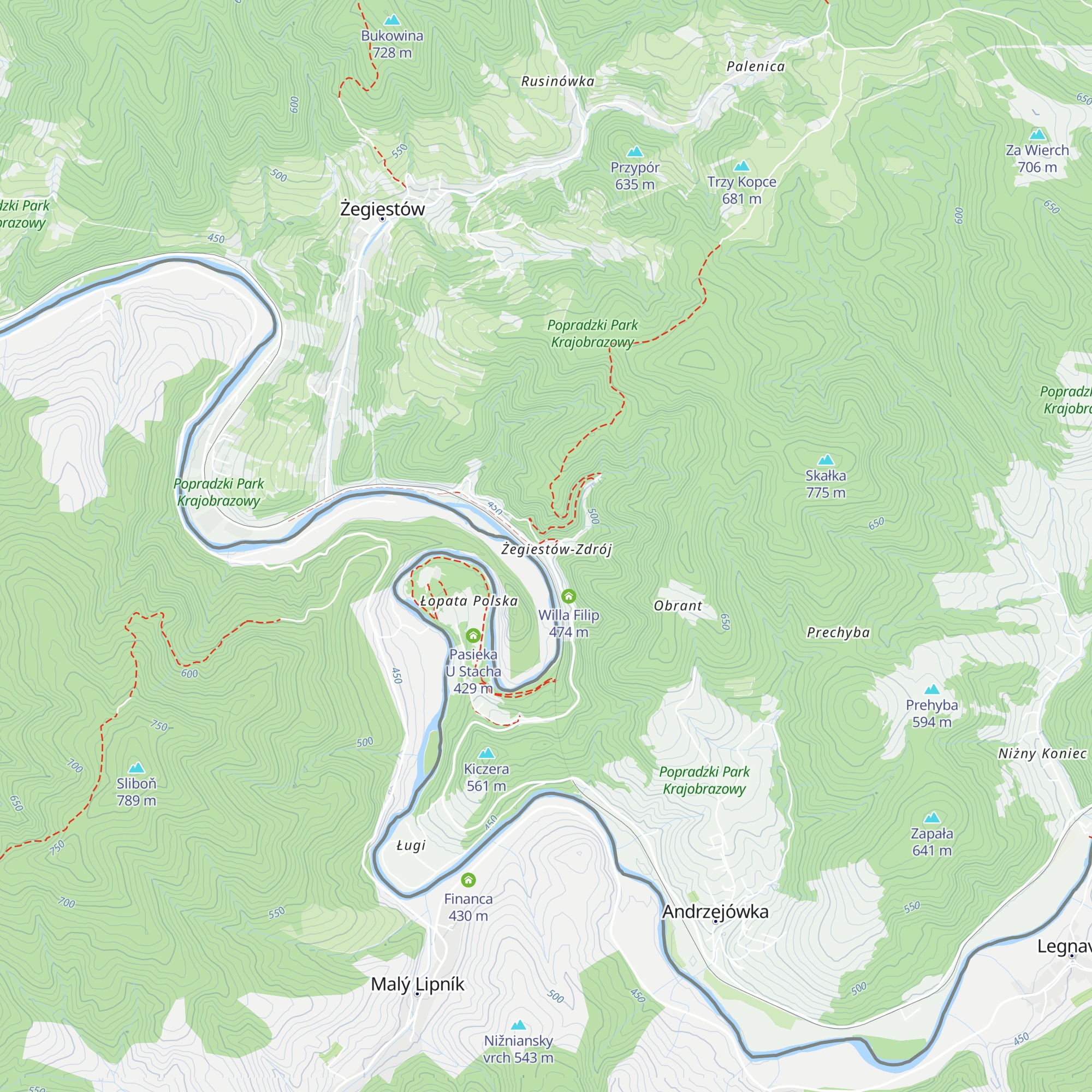Żegotka map