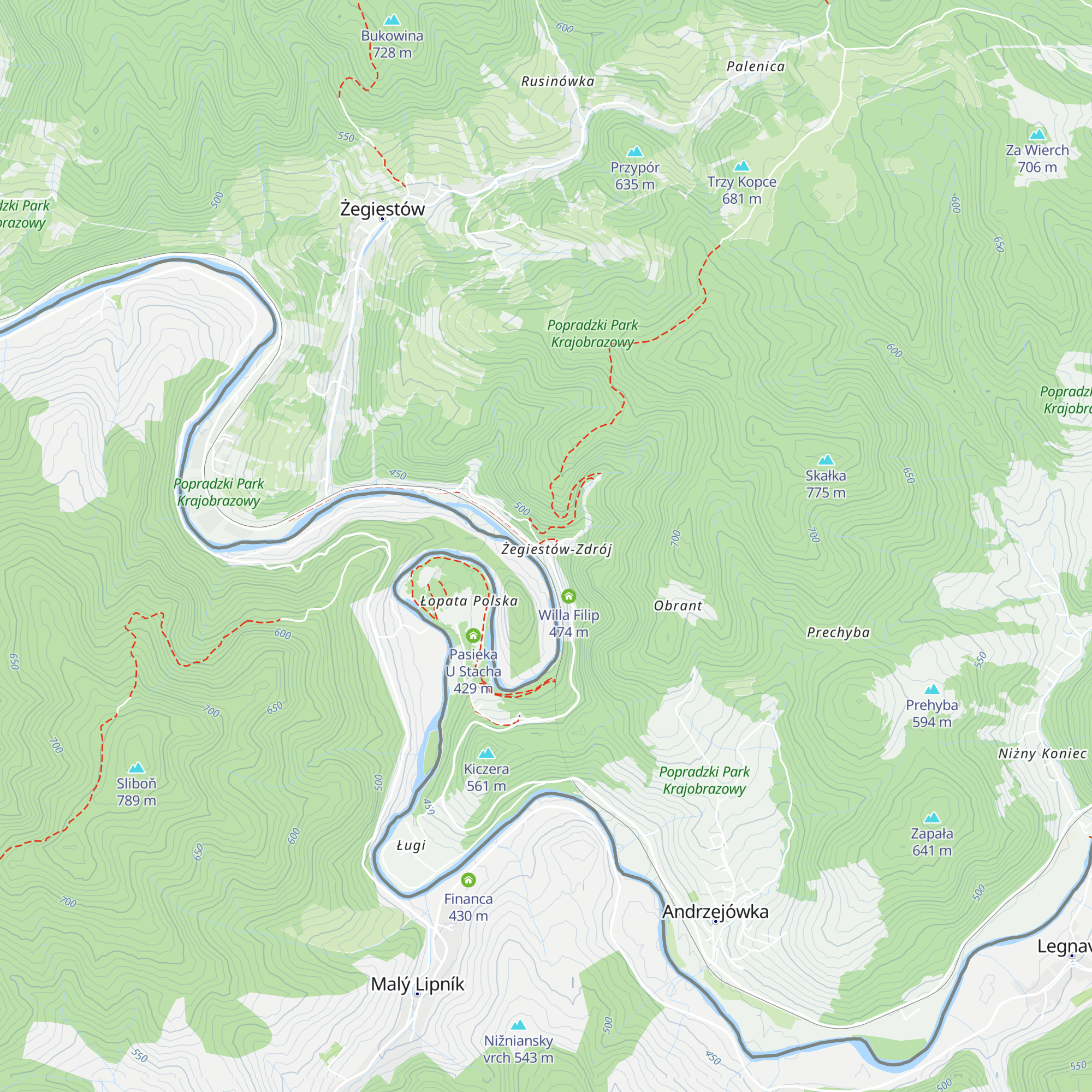 Żegotka map