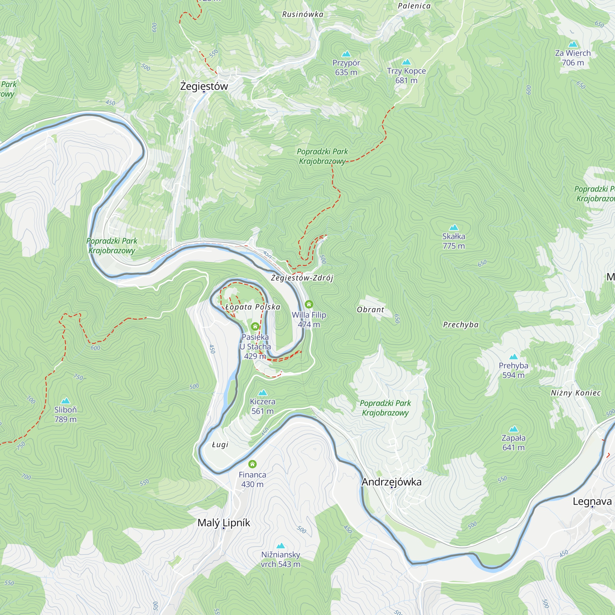 Willa Malutka map
