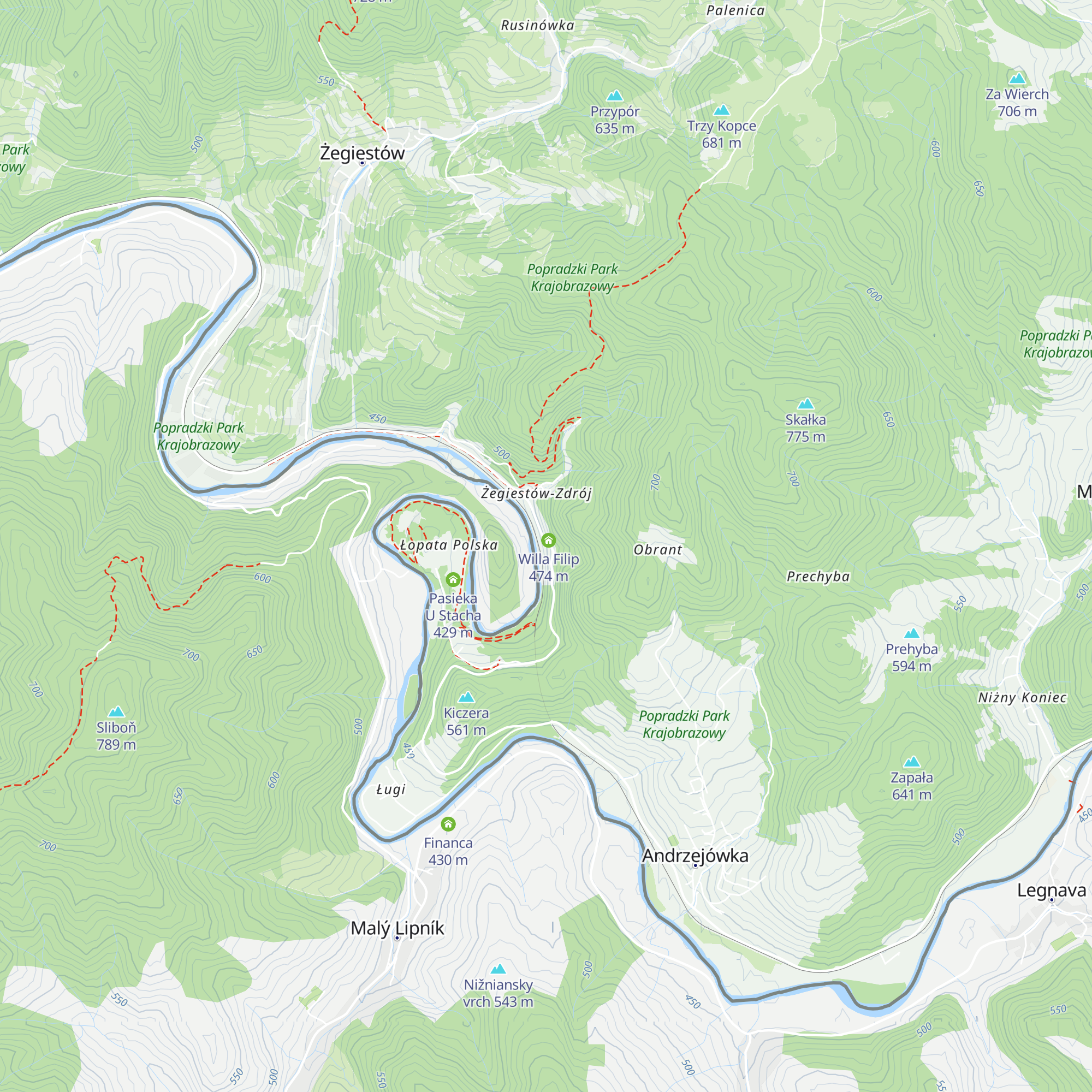Willa Malutka map