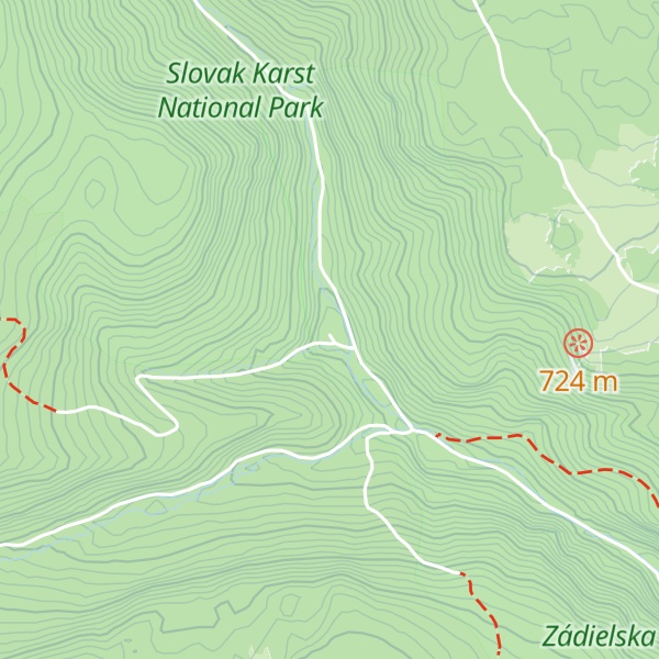 Map of Zádielska chata