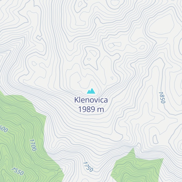 Map of Klenovica