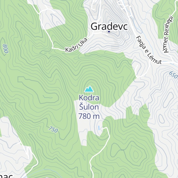 Map of Kodra Šulon
