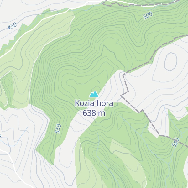 Map of Kozia hora