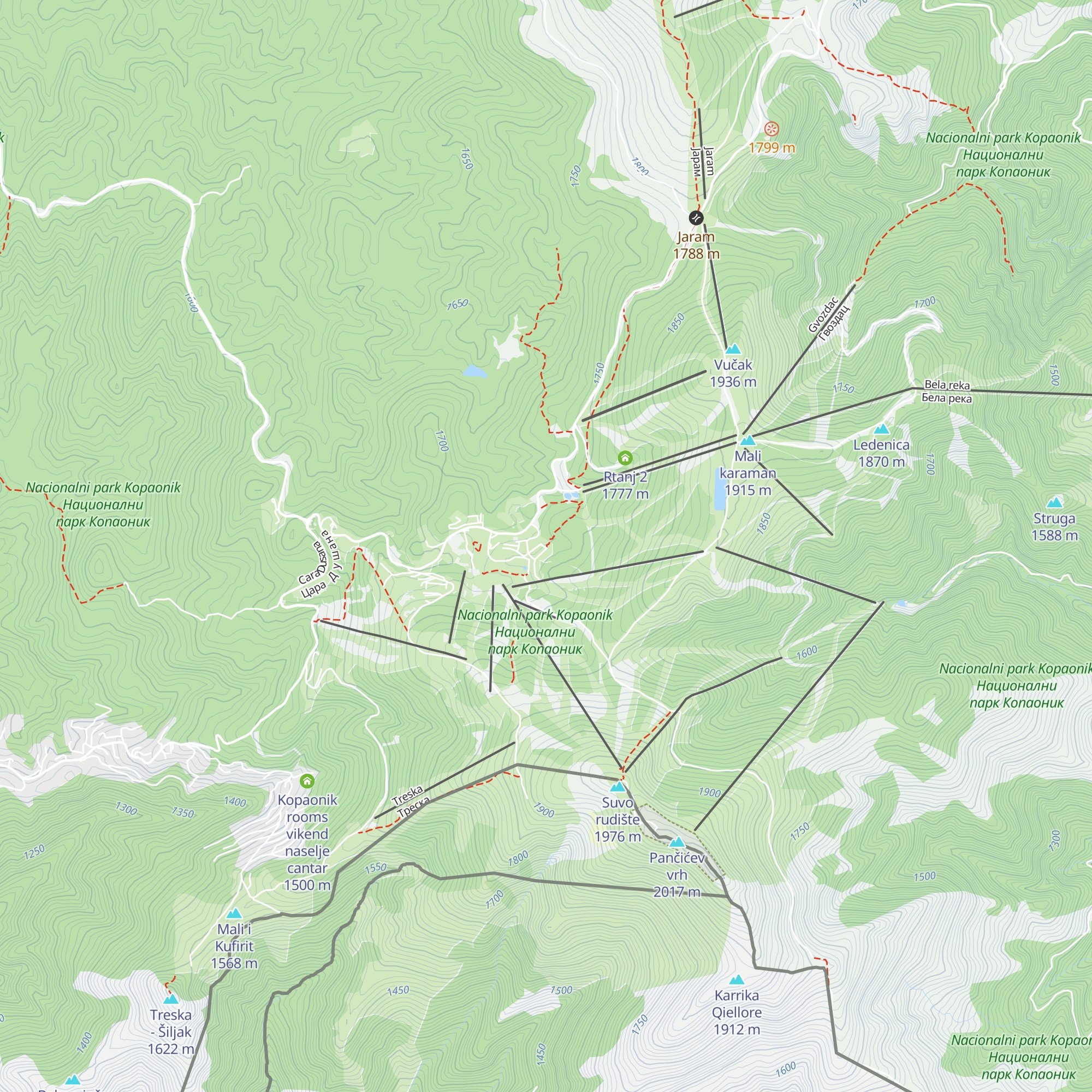 Avala map