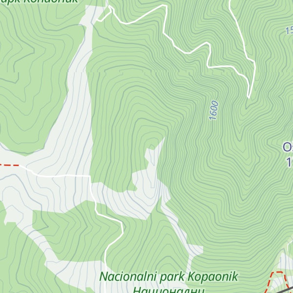 Map of Mala Gobelja
