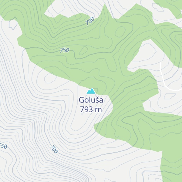 Map of Goluša