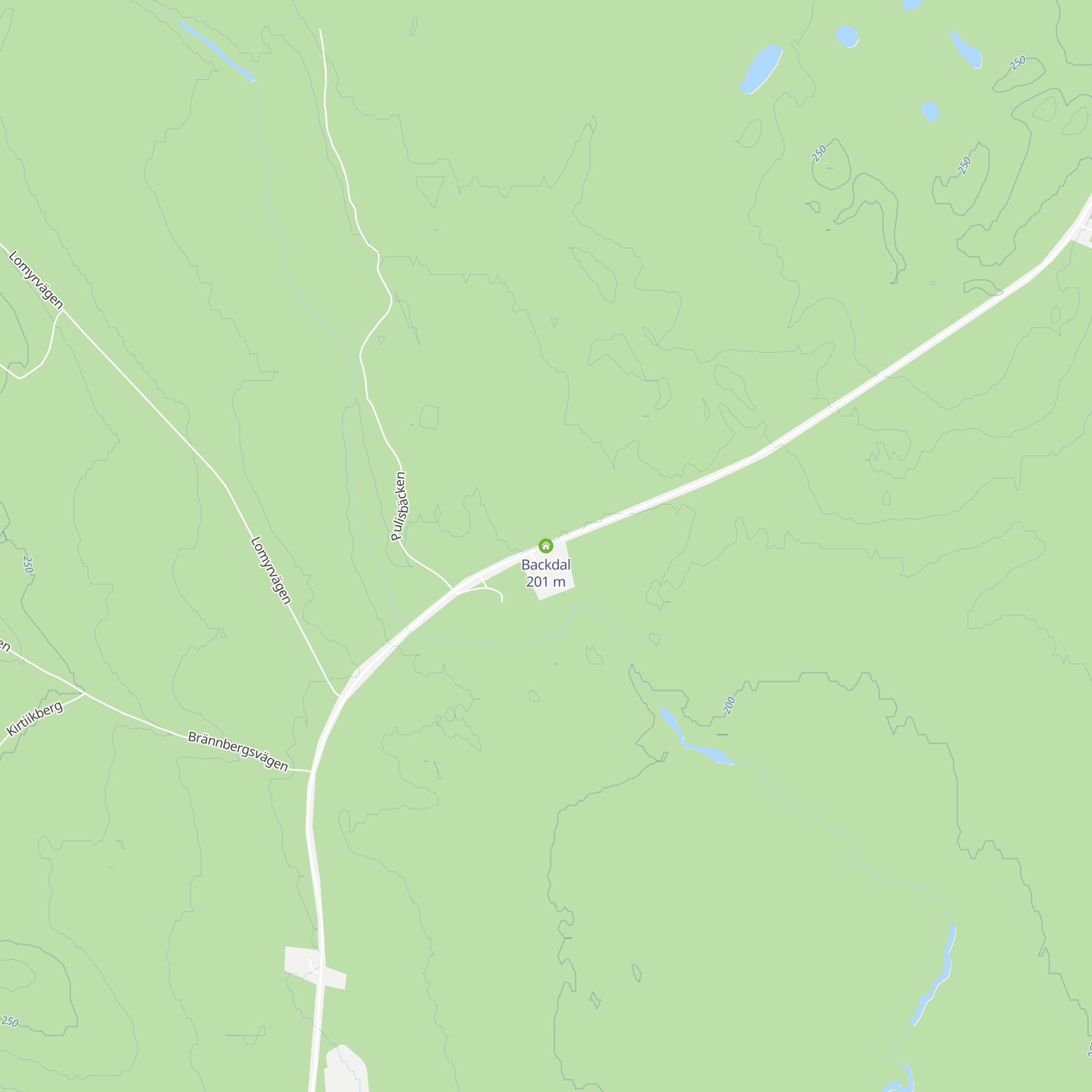 Backdal map