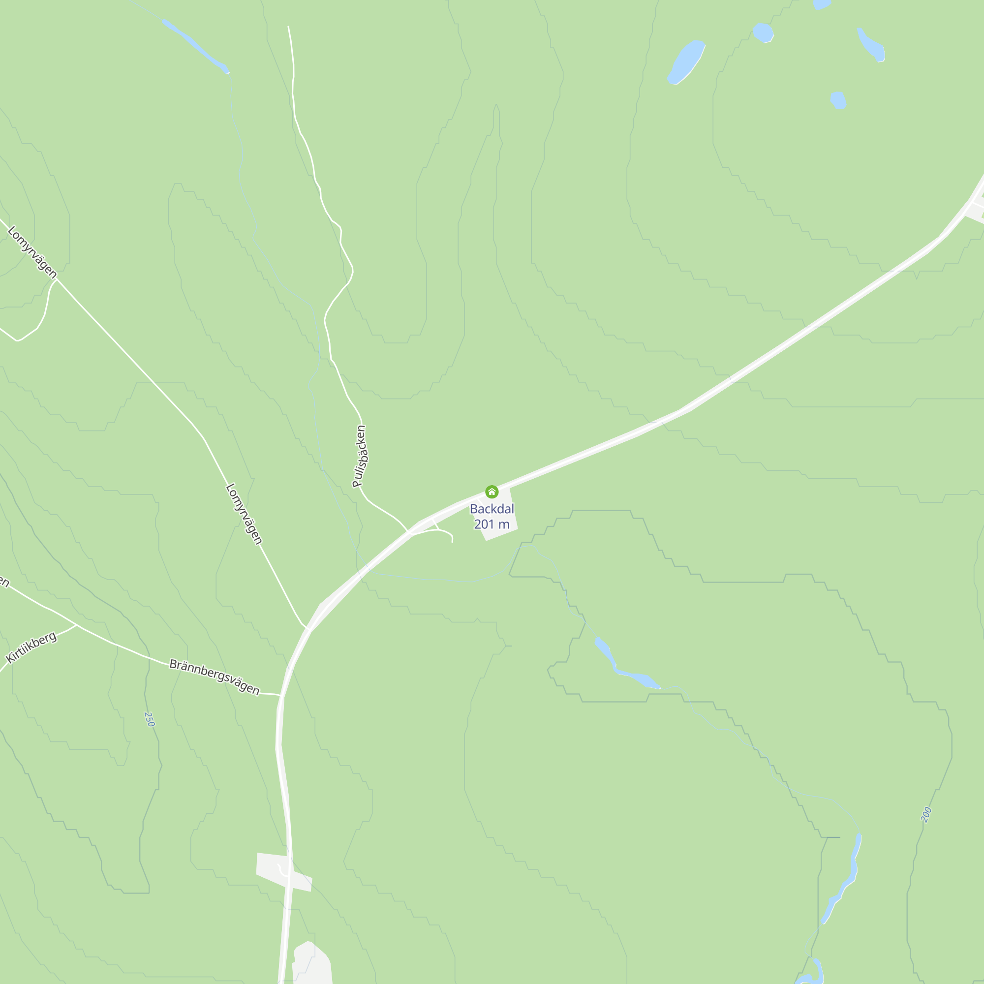 Backdal map