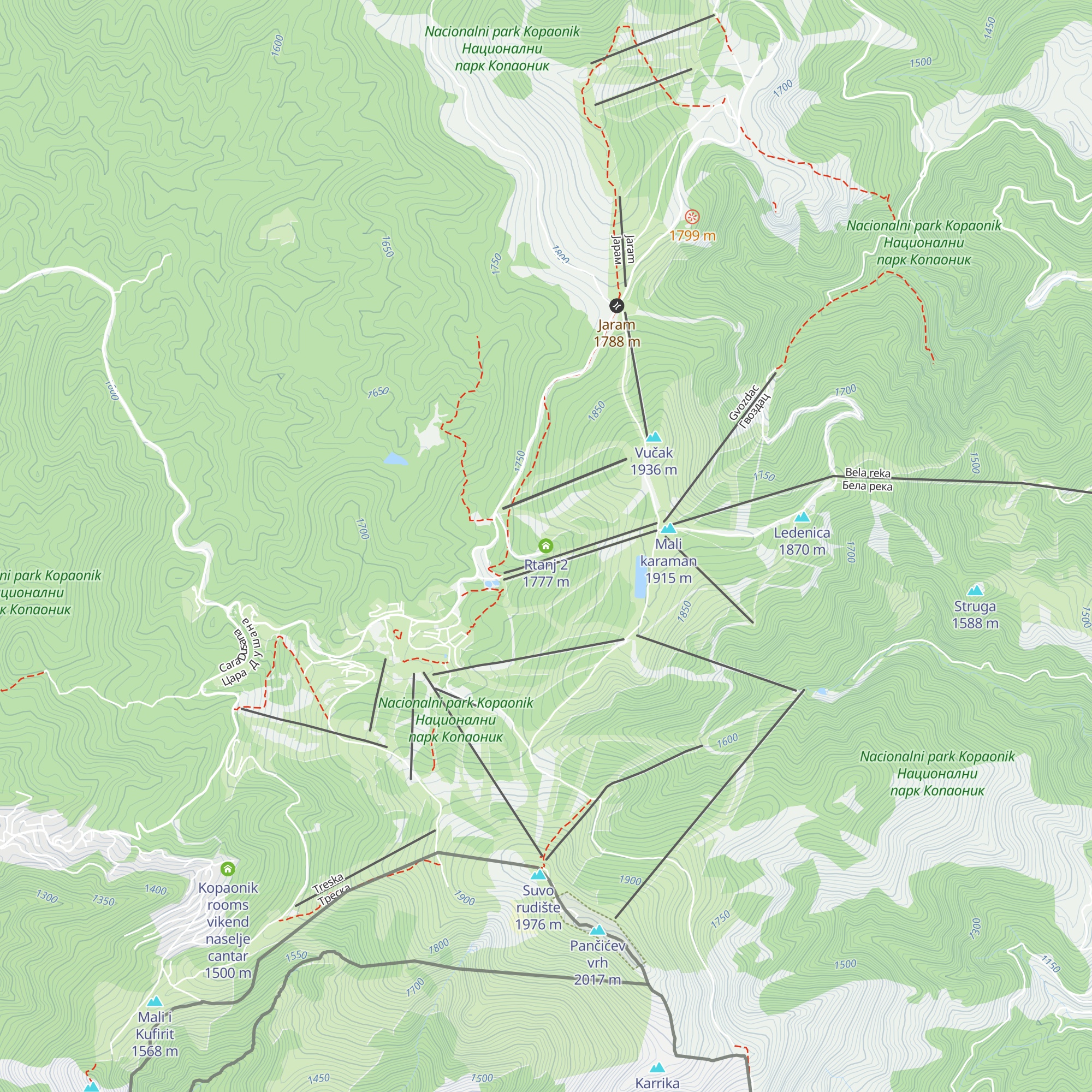 Rtanj 2 map