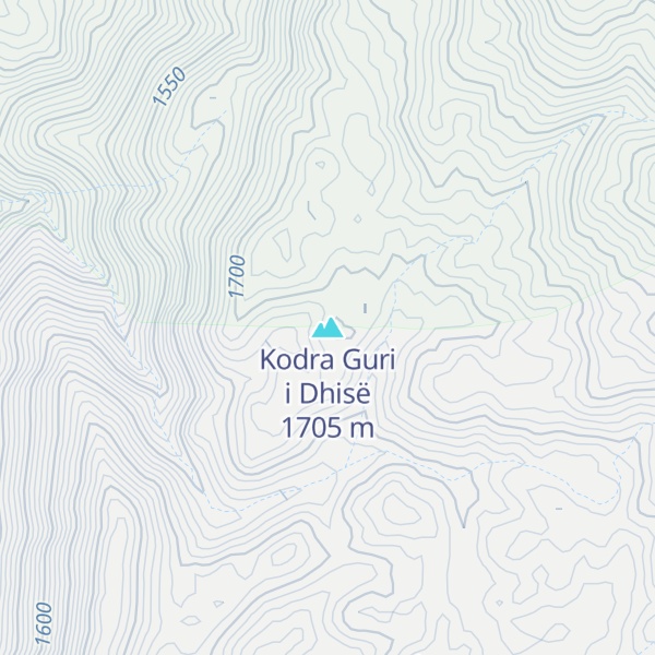 Map of Kodra Guri i Dhisë