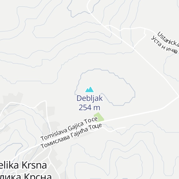 Map of Debljak