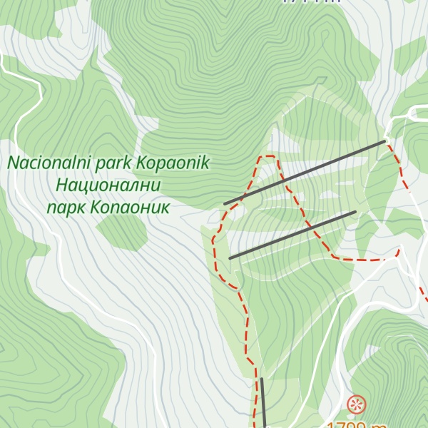 Map of Velika gobelja