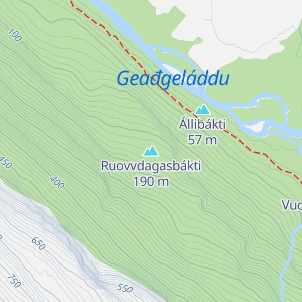 Map of Ruovvdagasbákti