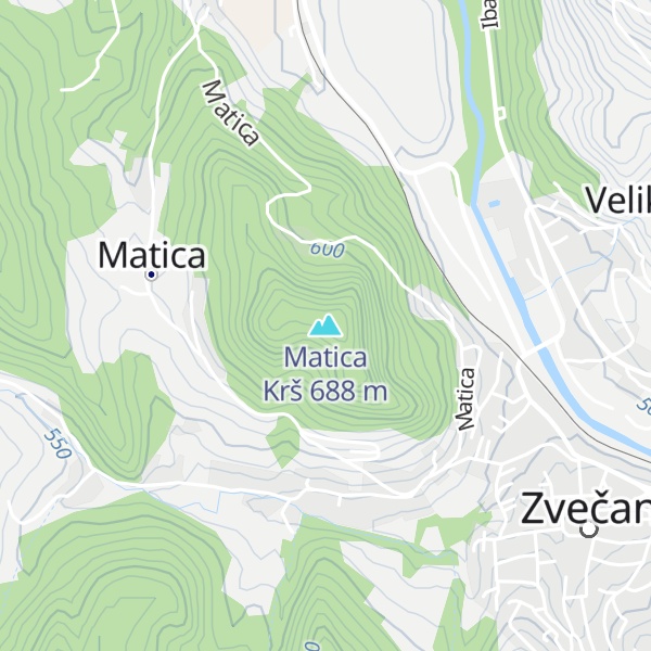 Map of Matica Krš