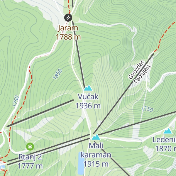 Map of Vučak