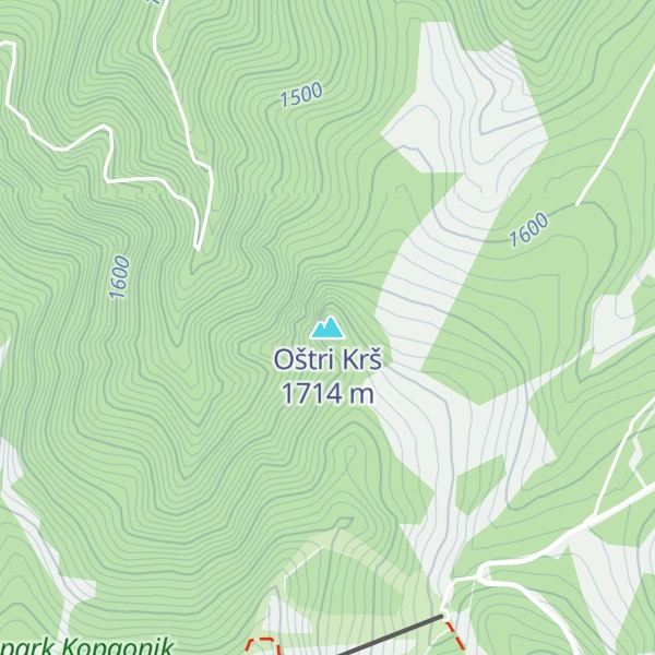 Map of Oštri Krš