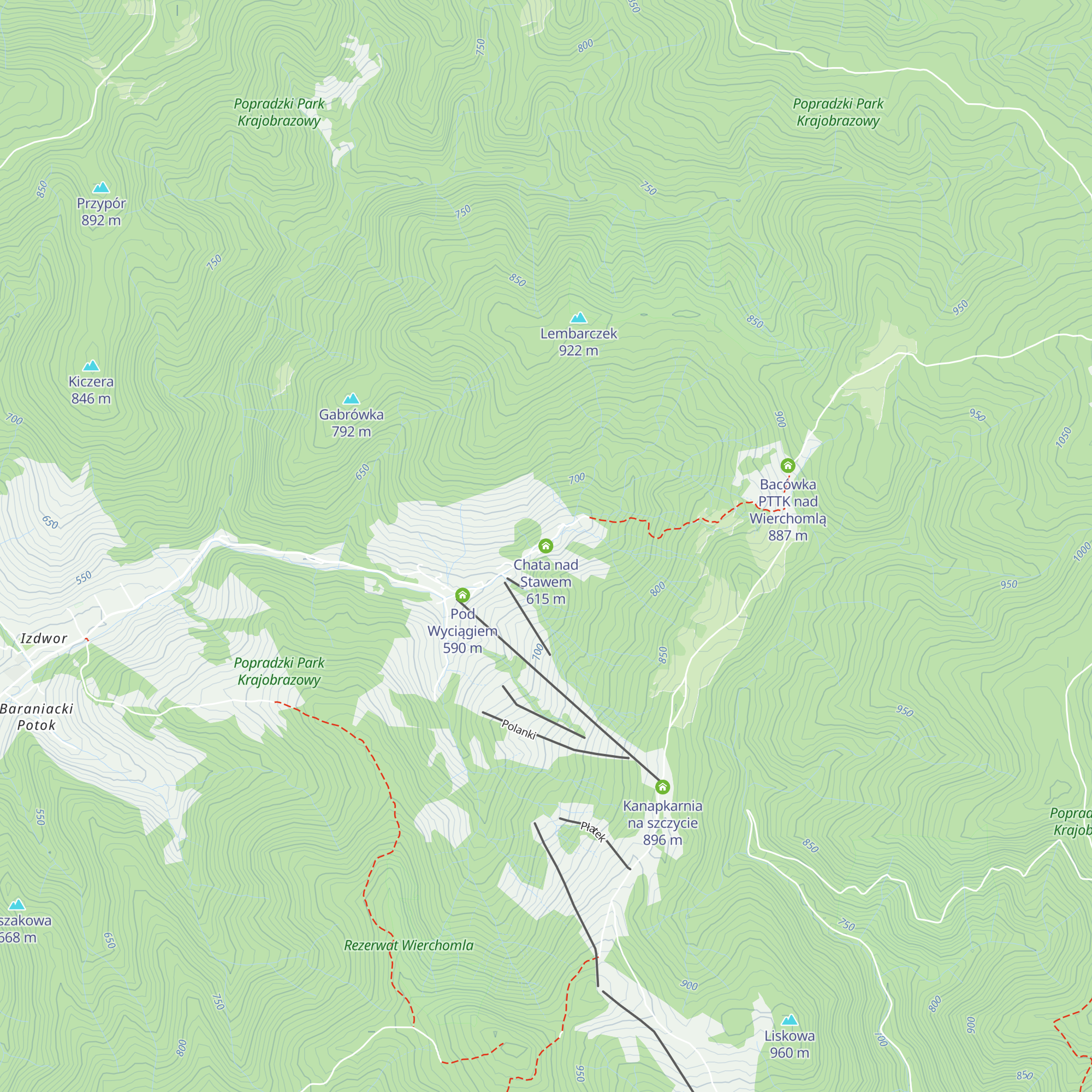 Chata nad Stawem map