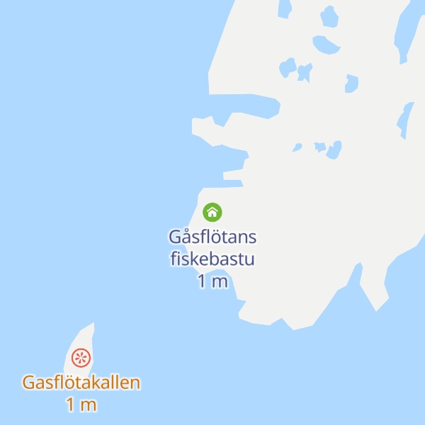 Map of Gåsflötans fiskebastu