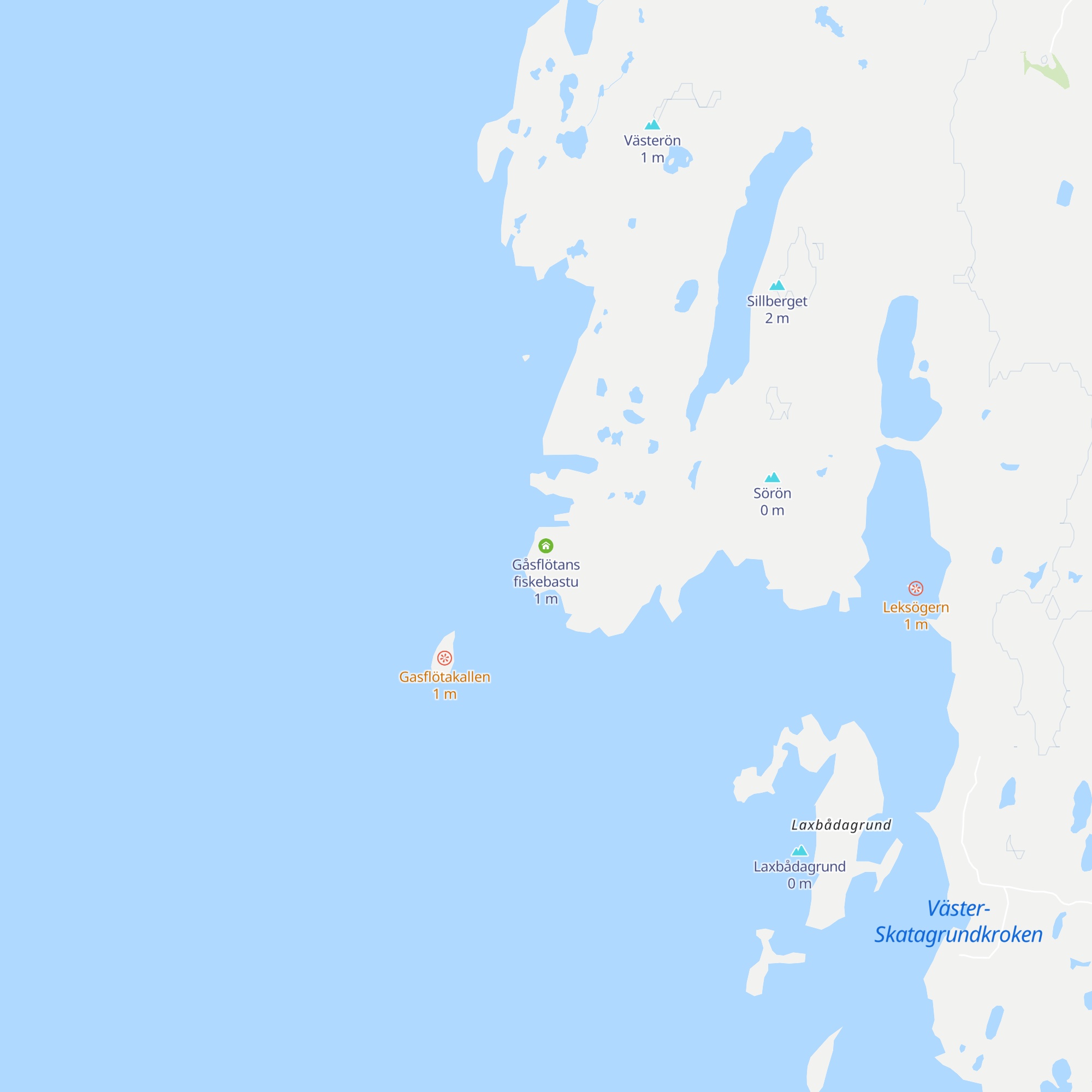 Gåsflötans fiskebastu map