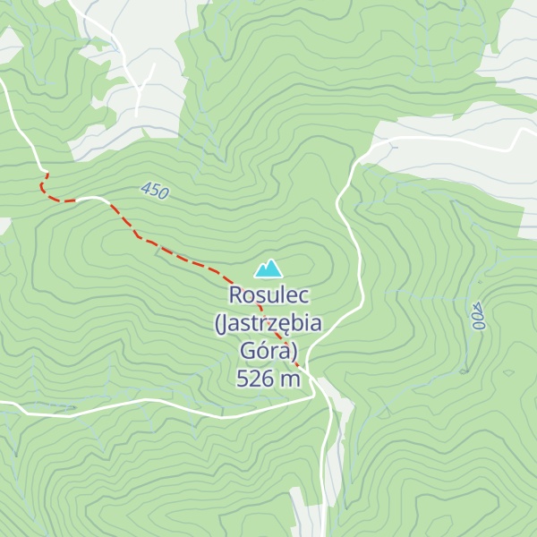 Map of Rosulec (Jastrzębia Góra)