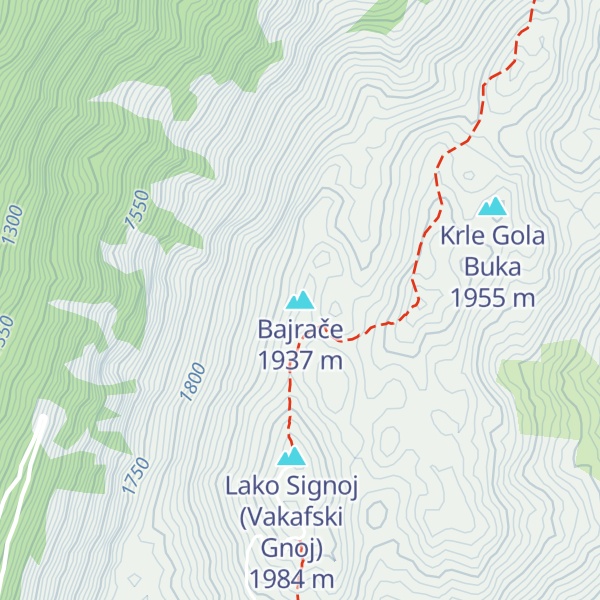 Map of Bajrače