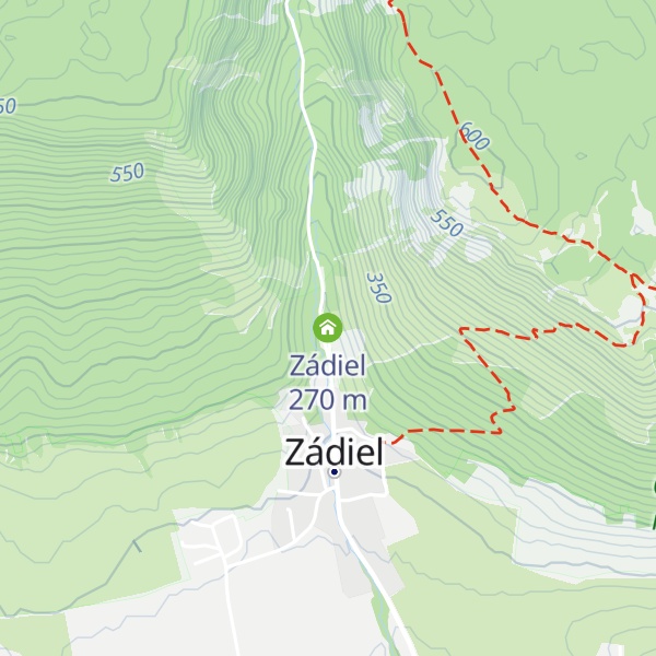 Map of Zádiel