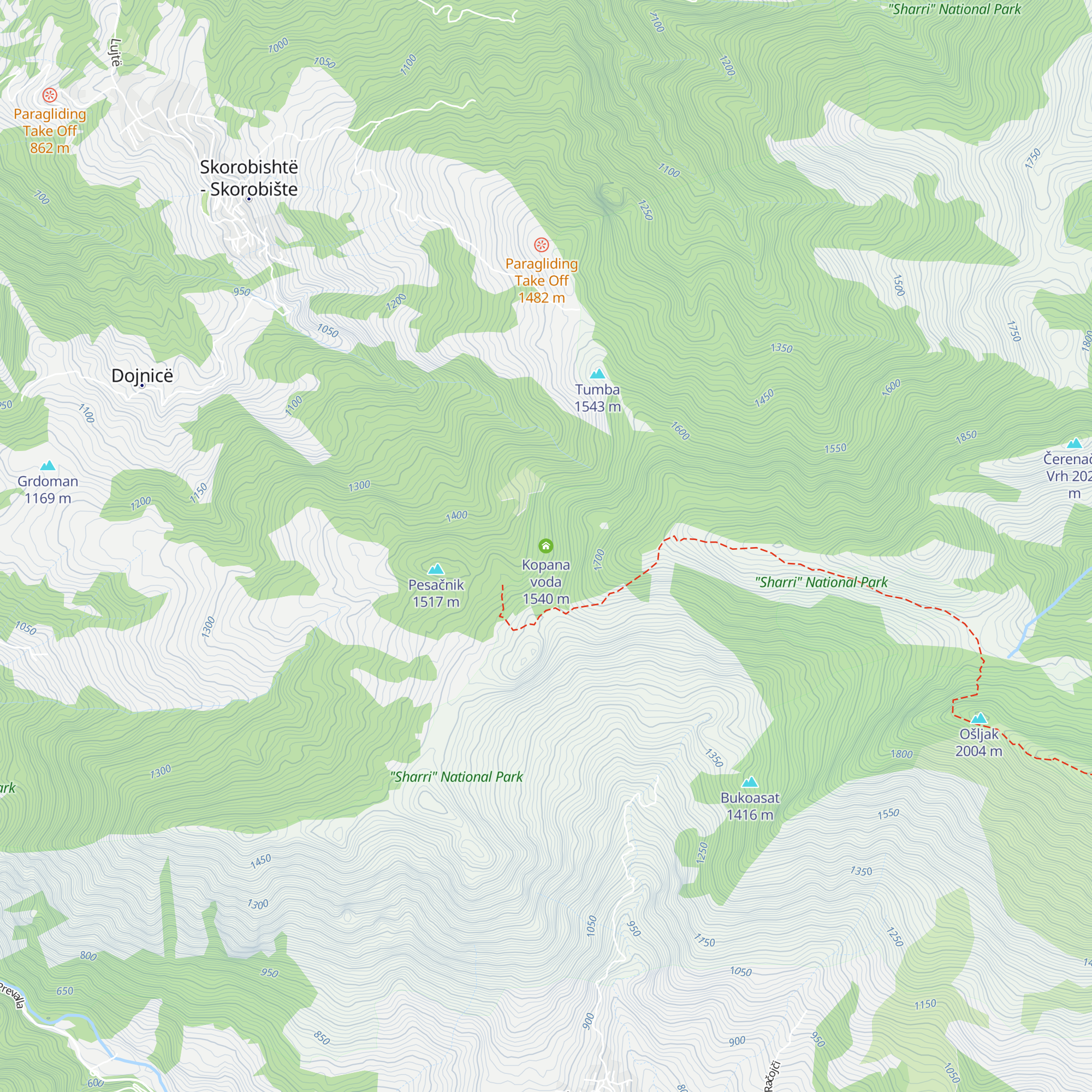 Kopana voda map
