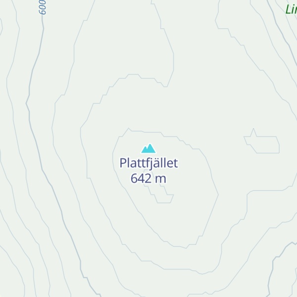 Map of Plattfjället