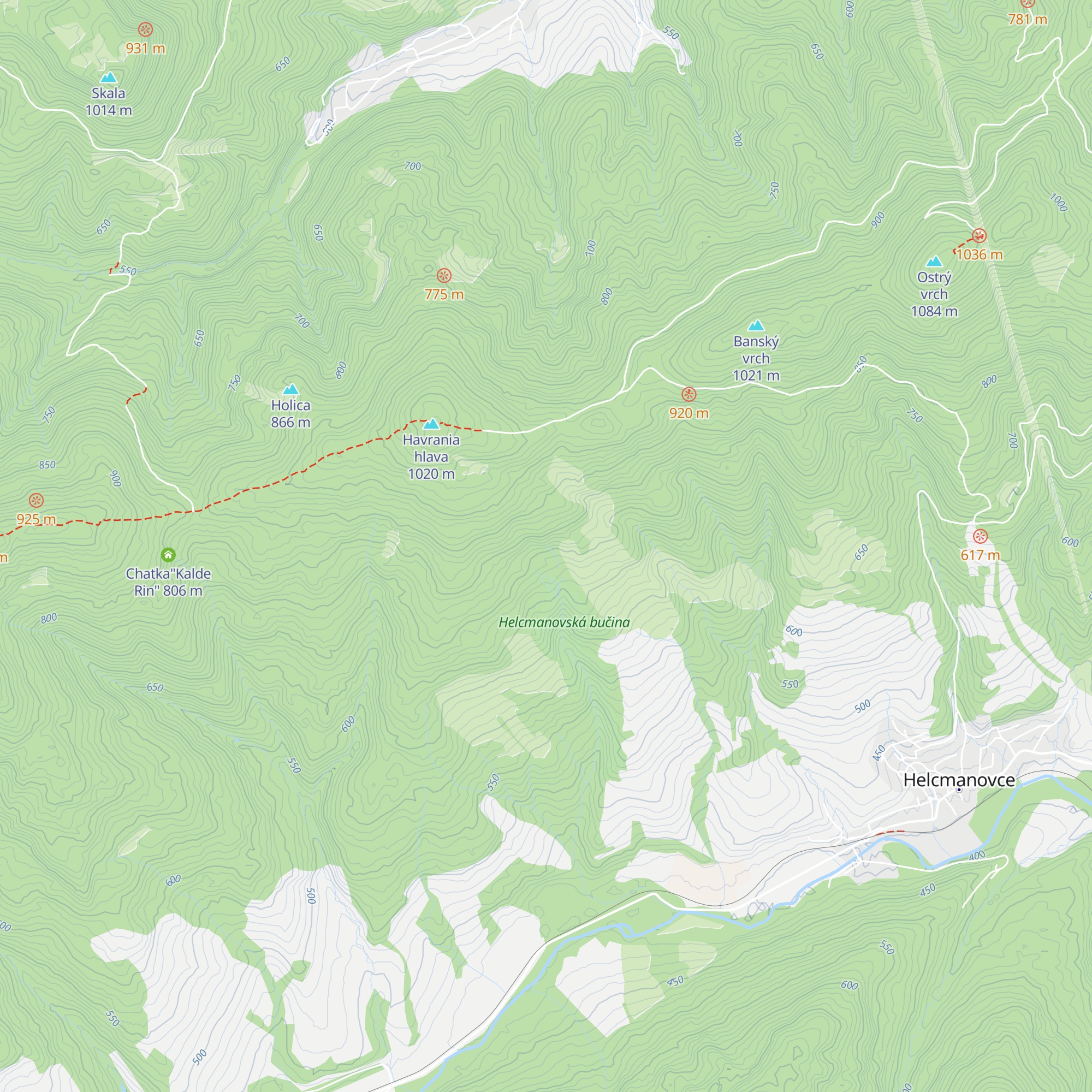 Chata Marta map