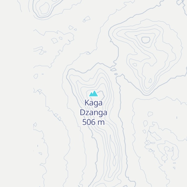 Map of Kaga Dzanga
