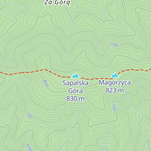 Map of Sapalska Góra