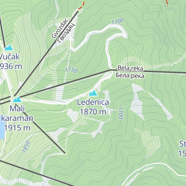 Map of Ledenica